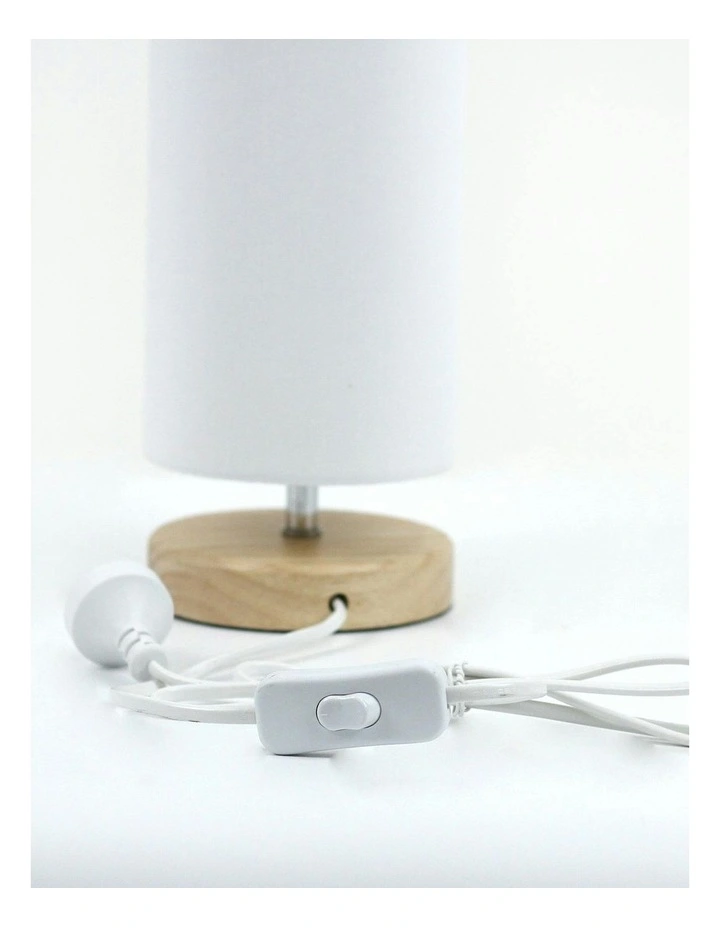 Mano Cylinder Table Lamp Set of 2 in White/Natural image 3