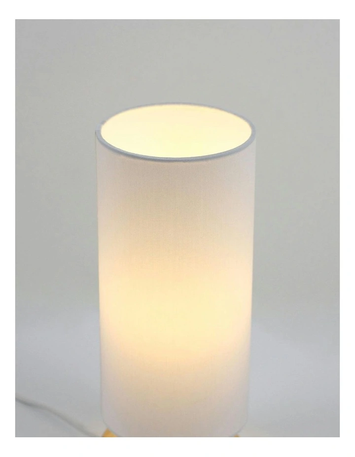Mano Cylinder Table Lamp Set of 2 in White/Natural image 5