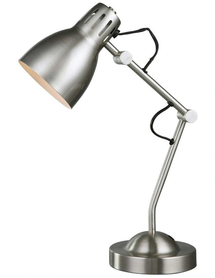 Nord Metal Table Lamp in Satin Chrome image 2