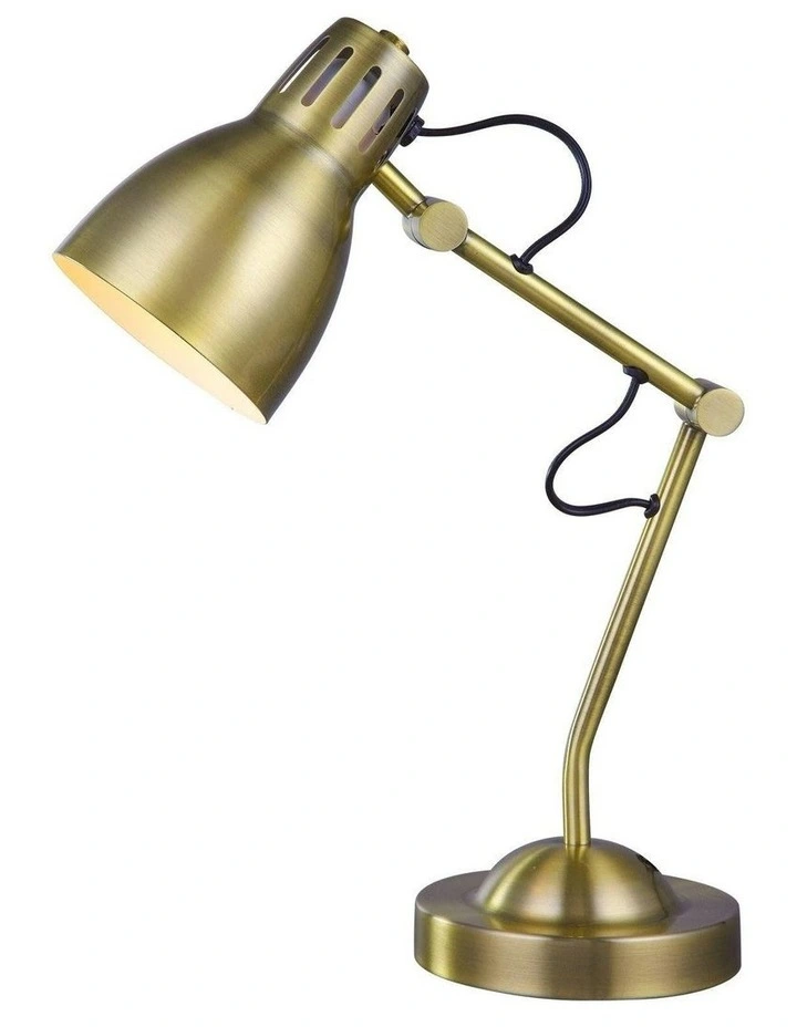 Nord Metal Table Lamp in Antique Brass image 1