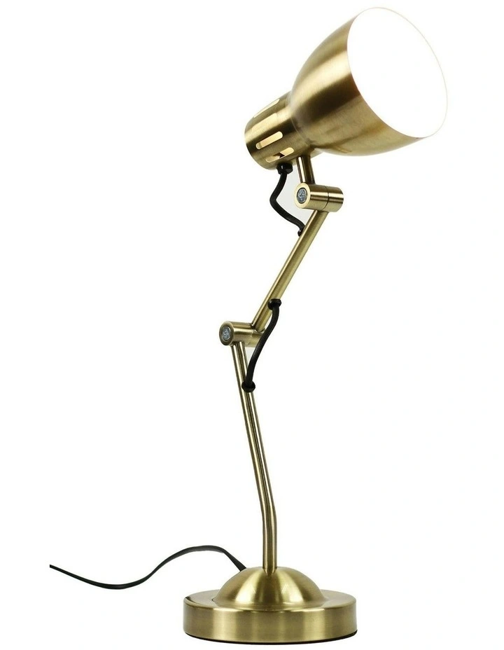 Nord Metal Table Lamp in Antique Brass image 6