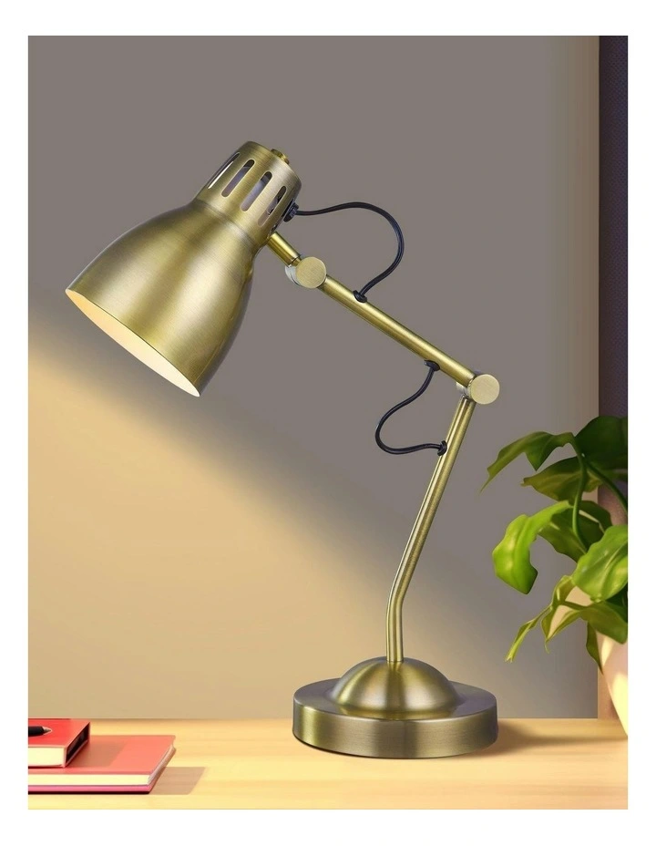 Nord Metal Table Lamp in Antique Brass image 7