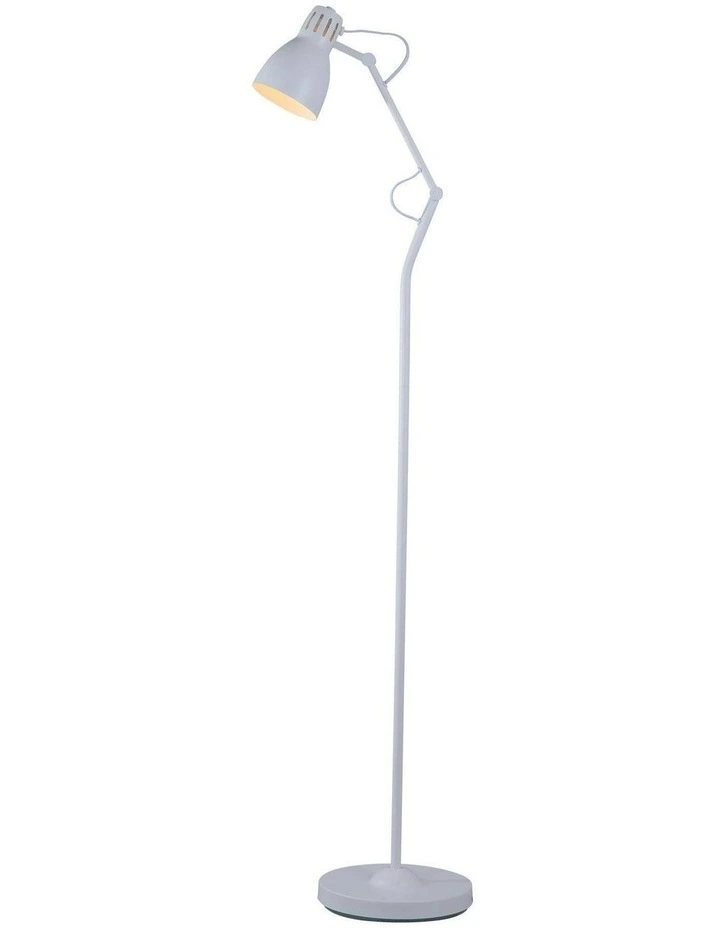 Nord Metal Floor Lamp in White image 2