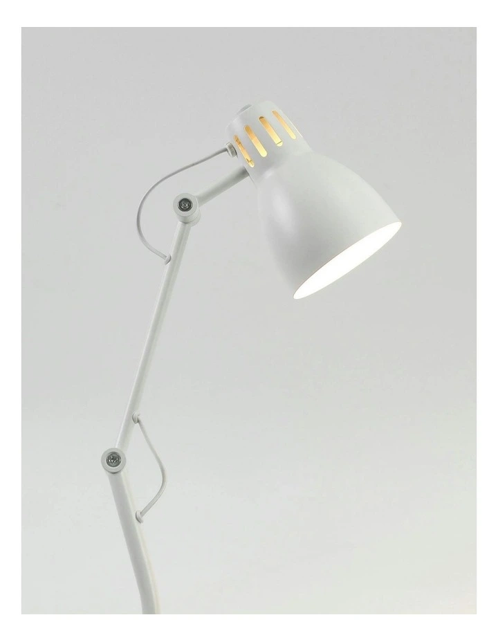 Nord Metal Floor Lamp in White image 4
