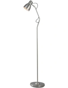 Nord Metal Floor Lamp in Satin Chrome