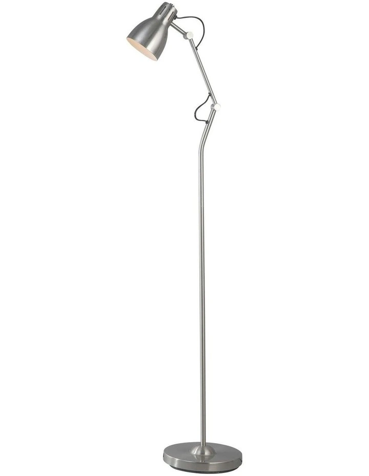 Nord Metal Floor Lamp in Satin Chrome image 1