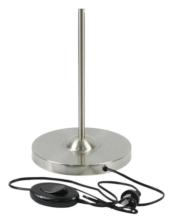 Nord Metal Floor Lamp in Satin Chrome image 4