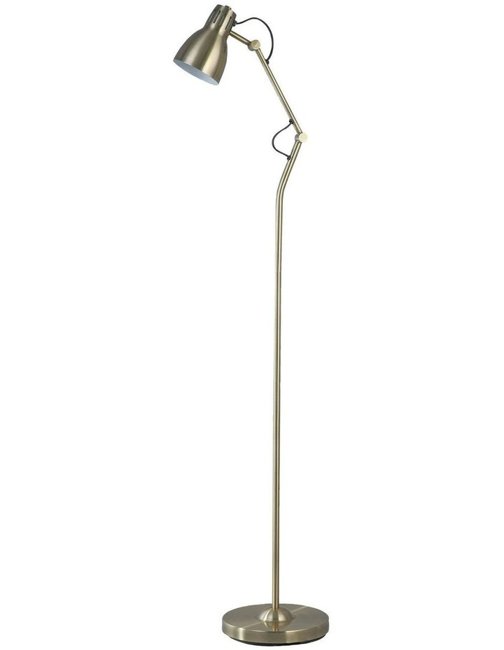 Nord Metal Floor Lamp in Antique Brass image 2