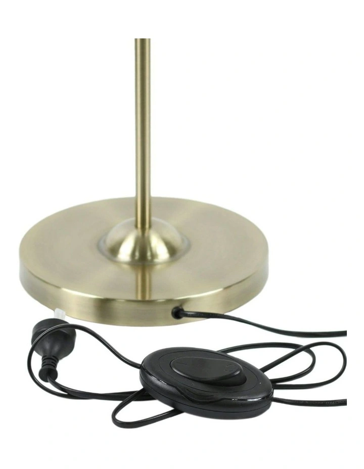 Nord Metal Floor Lamp in Antique Brass image 4