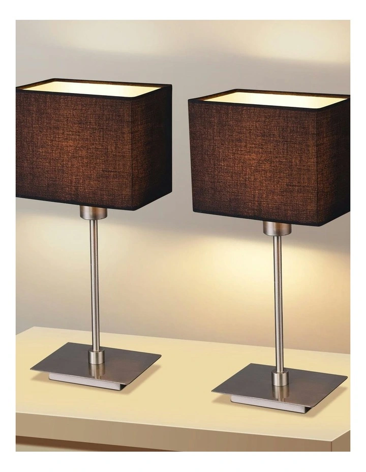 Pueblo Table Lamp Set of 2  in Black image 6