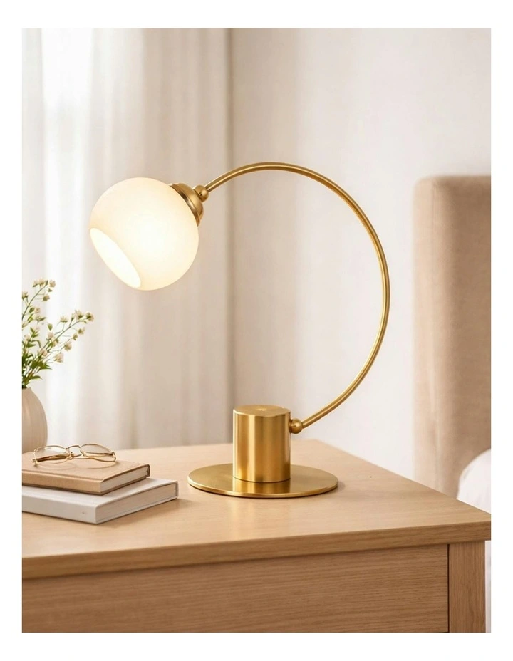 Penelope Touch Table Lamp in Antique Brass image 2