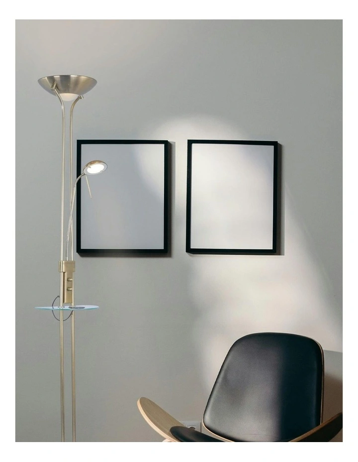 Seed USB LED Mother & Child Floor Lamp in Antique Brass image 6