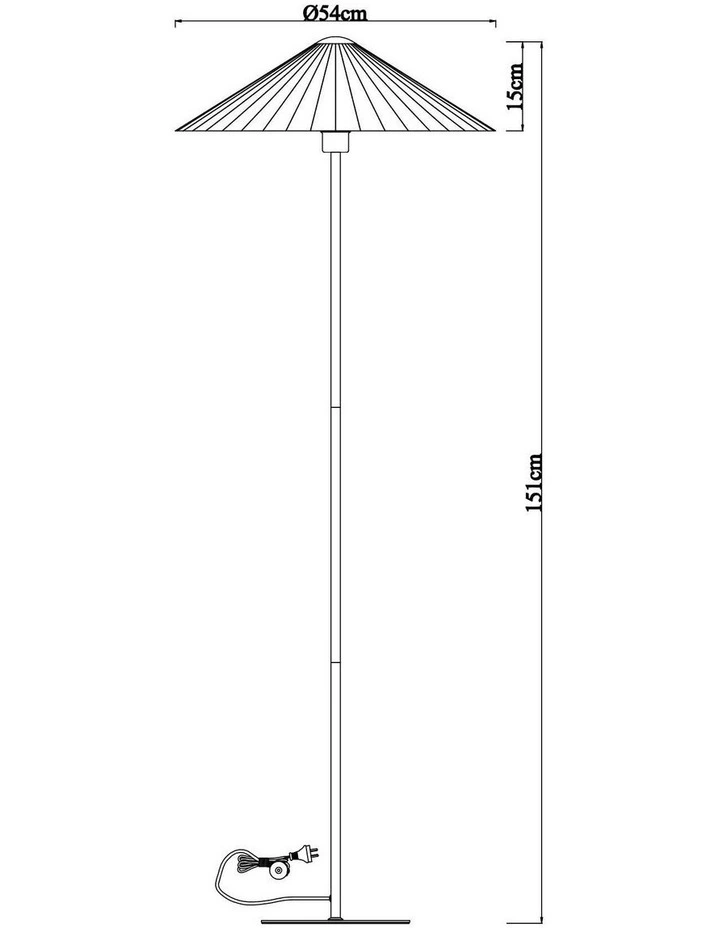 Peck Pleated Floor Lamp image 4