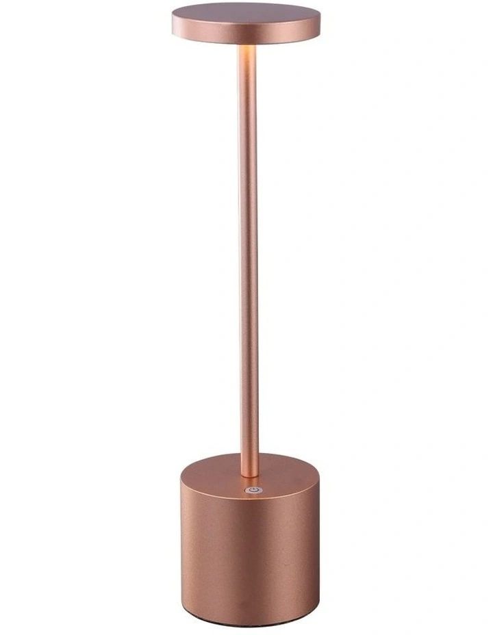 Portable LED Bar Table Lamp in Copper image 1