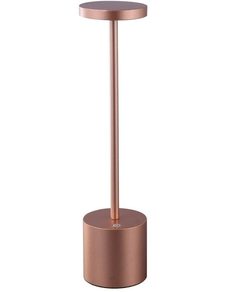 Portable LED Bar Table Lamp in Copper image 2