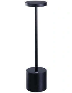 Portable LED Bar Table Lamp in Black