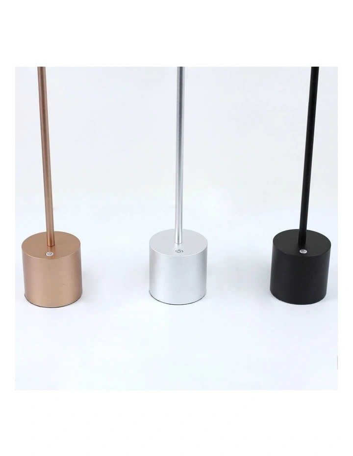 Portable LED Bar Table Lamp in Silver image 4