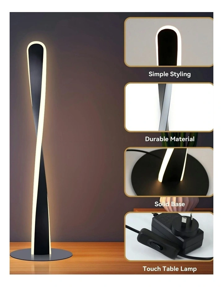 Enhalus LED Table Lamp in Black image 3