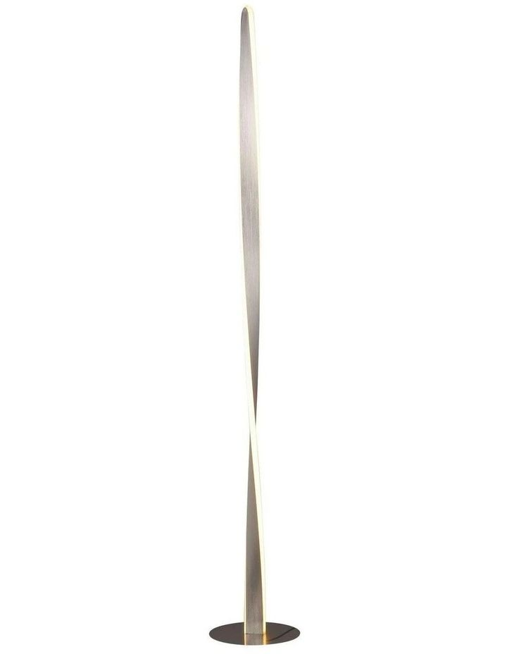 Enhalus LED Floor Lamp in Brushed Chrome image 1