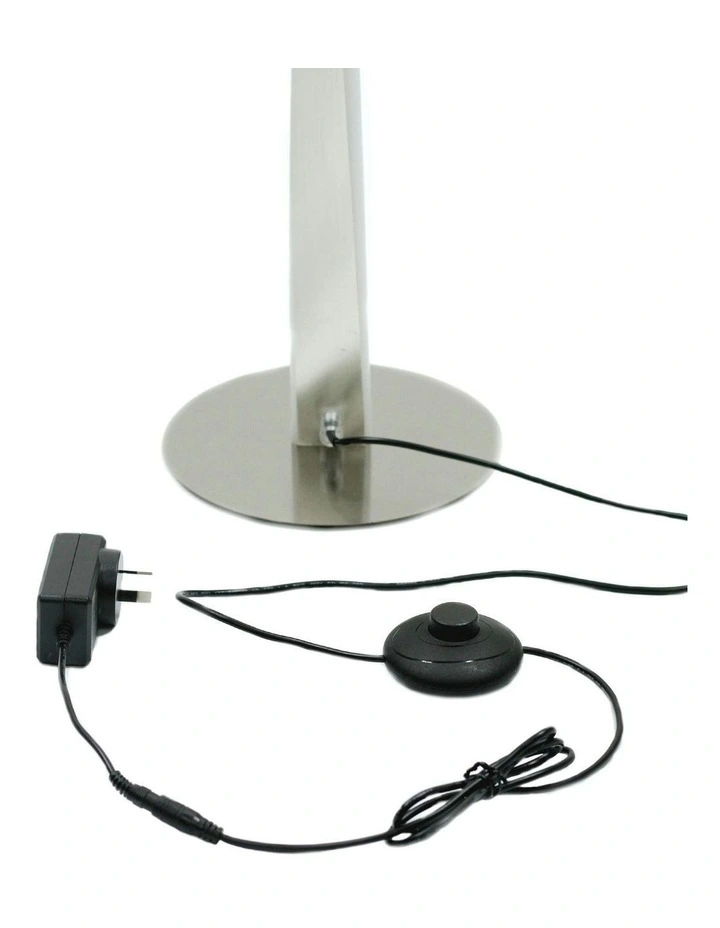 Enhalus LED Floor Lamp in Brushed Chrome image 4