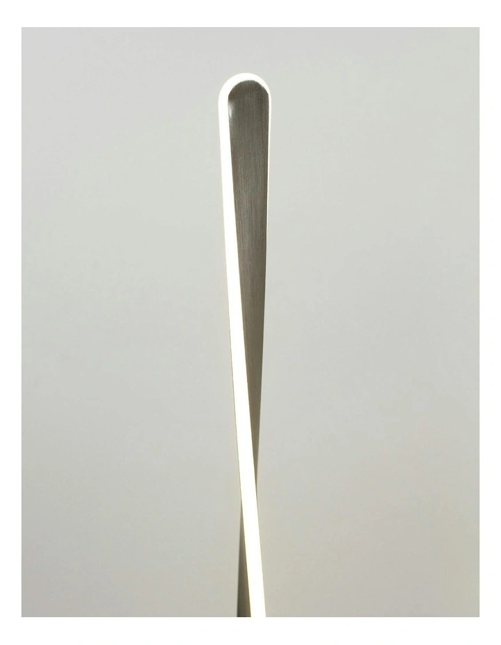 Enhalus LED Floor Lamp in Brushed Chrome image 7