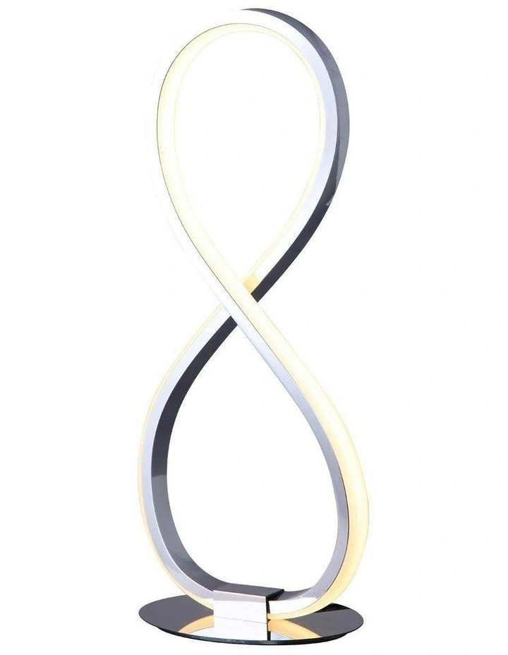 Infinite LED Table Lamp in Chrome image 1