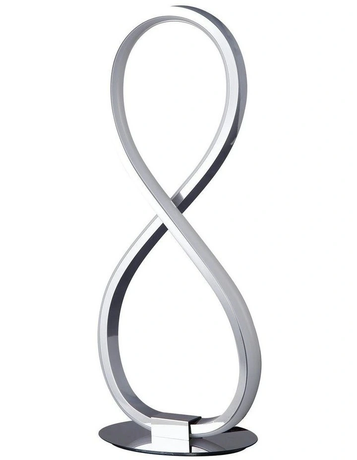 Infinite LED Table Lamp in Chrome image 2