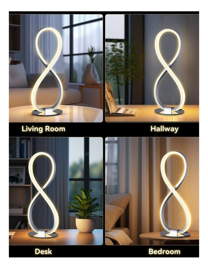 Infinite LED Table Lamp in Chrome image 4