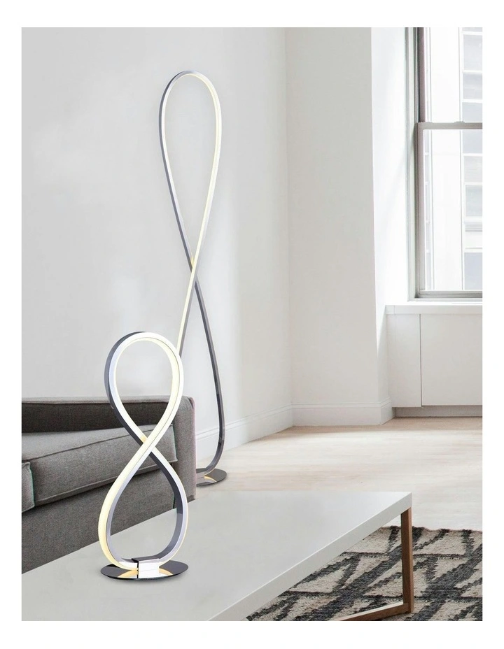 Infinite LED Table Lamp in Chrome image 6