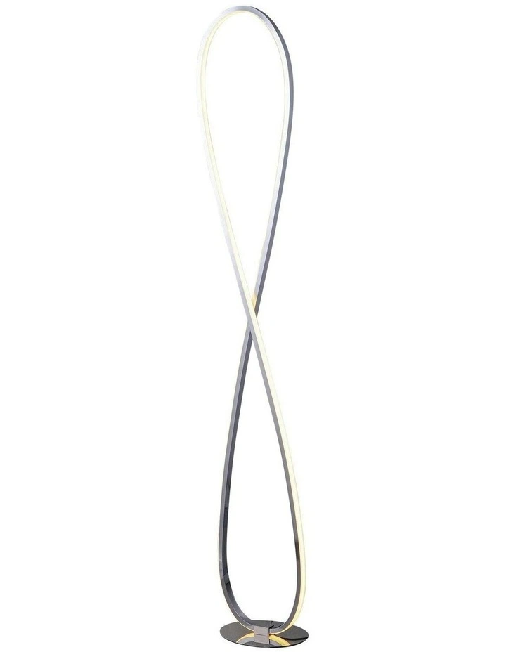 Infinite LED Floor Lamp in Chrome image 1