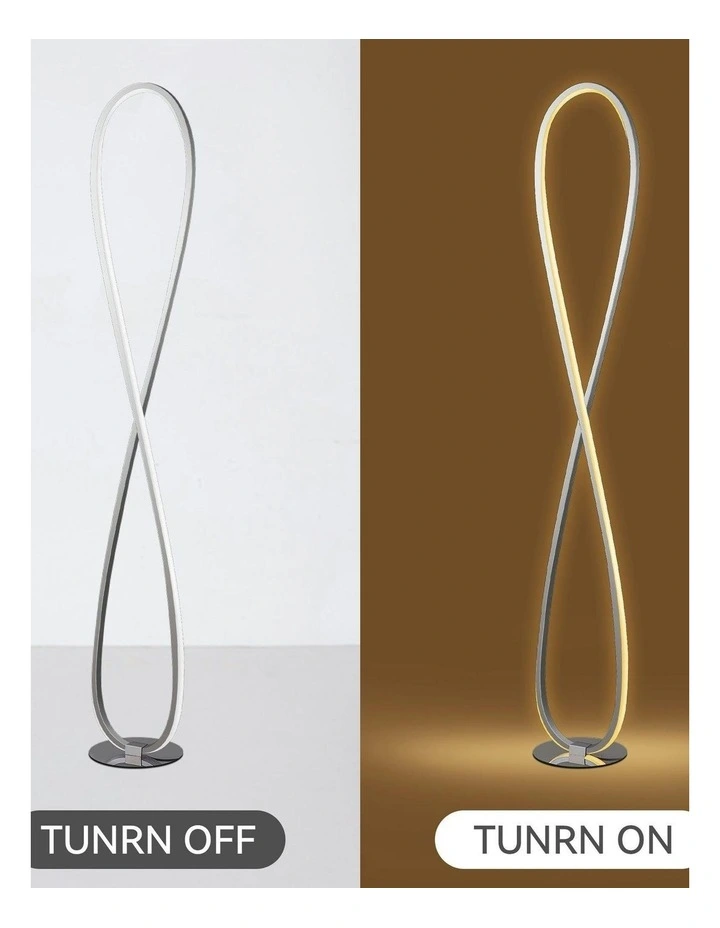 Infinite LED Floor Lamp in Chrome image 5