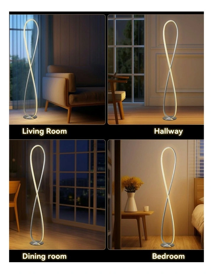Infinite LED Floor Lamp in Chrome image 6