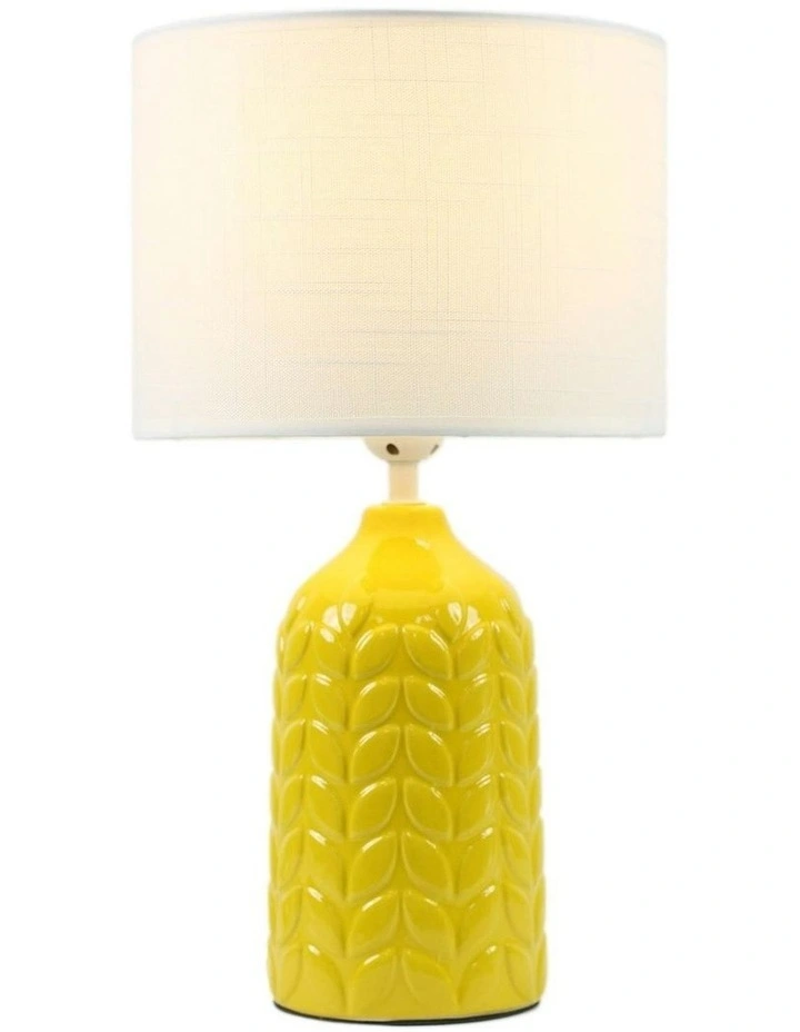 Bloom Ceramic Table Lamp in Yellow/White image 2