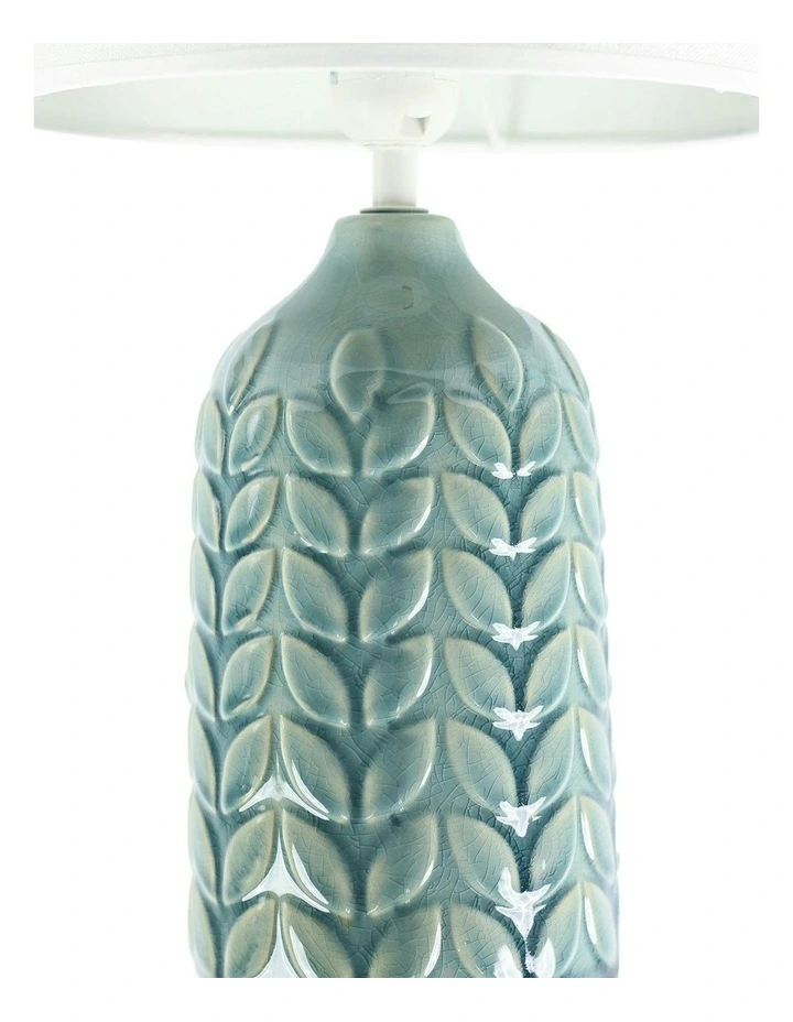Bloom Ceramic Table Lamp in Blue/White image 4
