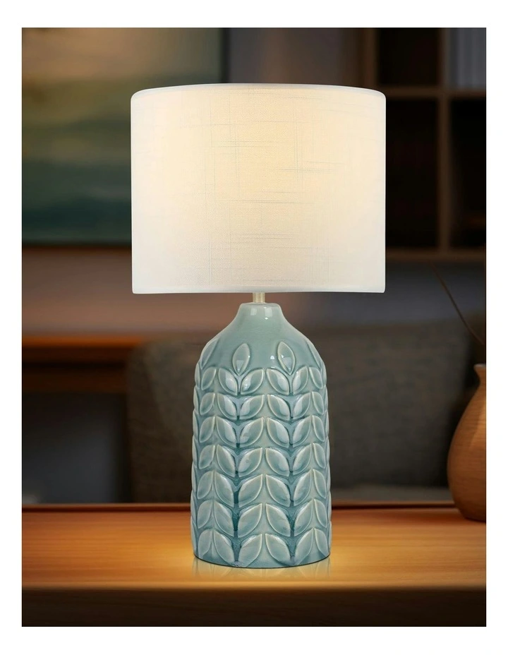 Bloom Ceramic Table Lamp in Blue/White image 6