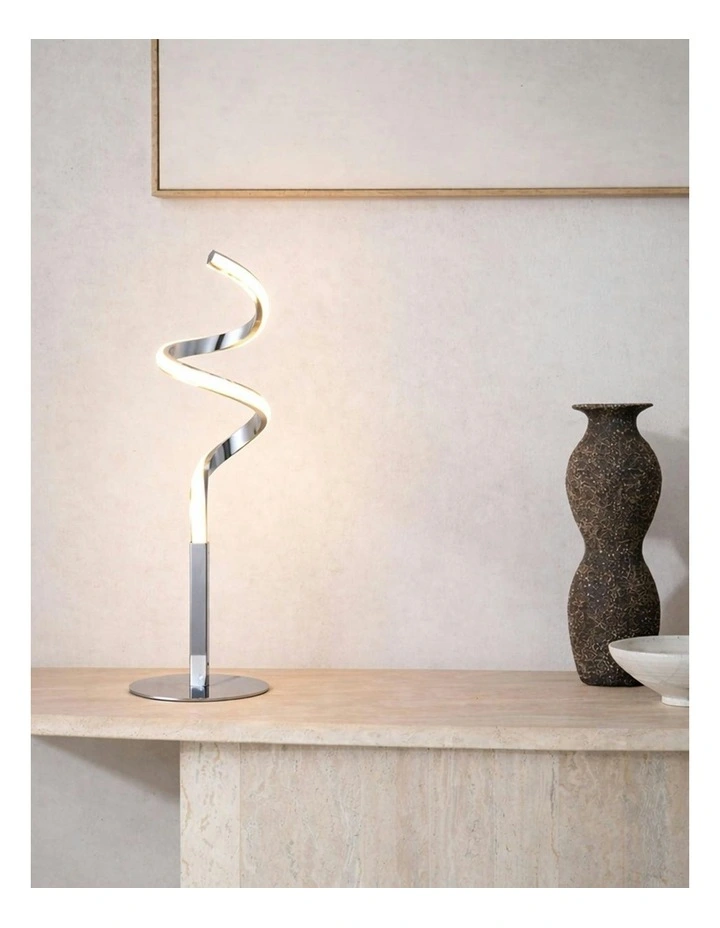 Chipper LED Table Lamp in Chrome image 2