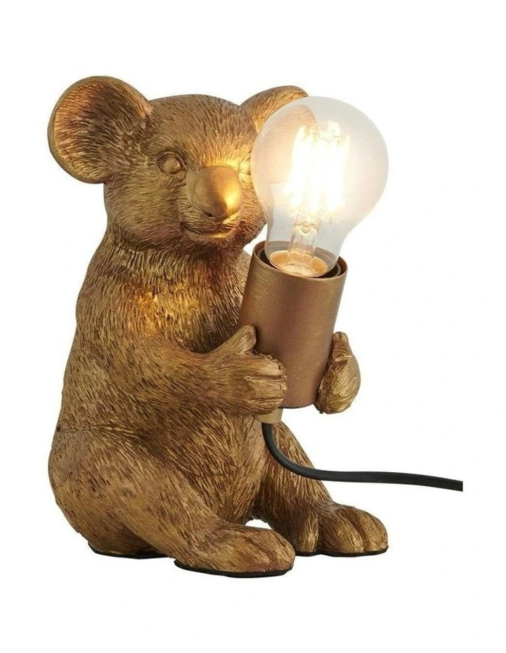 Koala Sitting Desk Lamp in Gold image 2