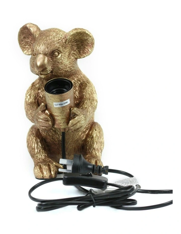 Koala Sitting Desk Lamp in Gold image 3