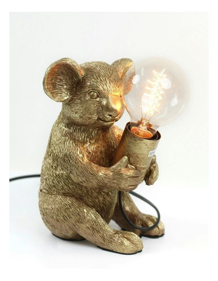 Koala Sitting Desk Lamp in Gold image 4
