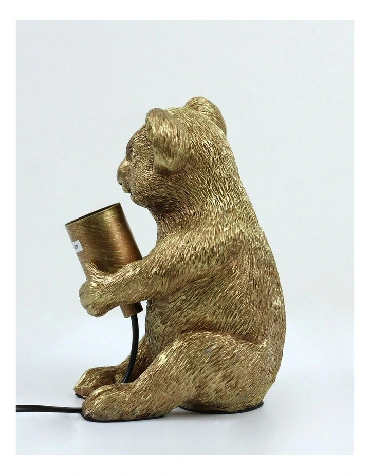 Koala Sitting Desk Lamp in Gold image 7