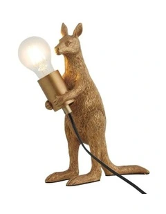 Kangaroo Standing Desk Lamp in Gold