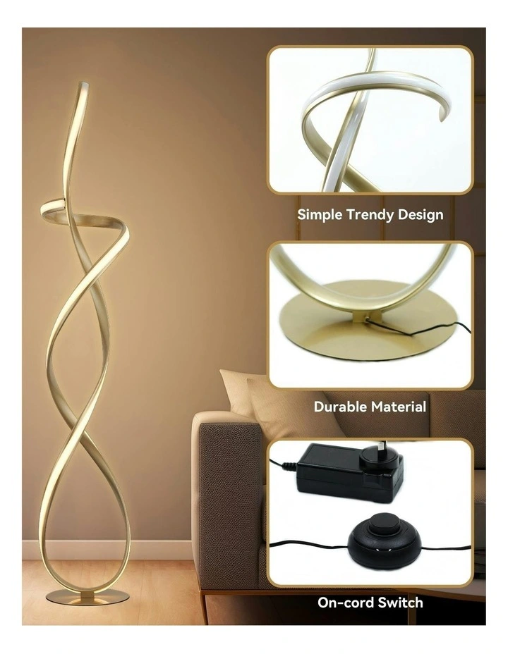 Ainhoa Led Floor Lamp in Gold image 6