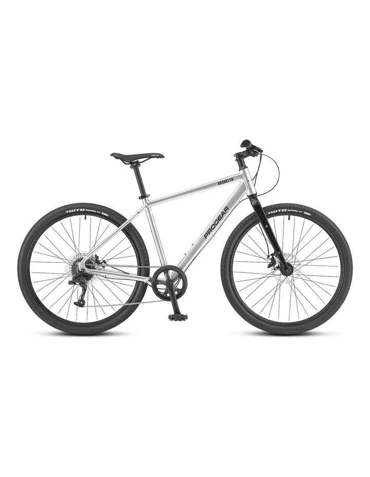 Brooklyn Urban Street Hybrid Bike Stainless 650Bx43cm in Silver image 2