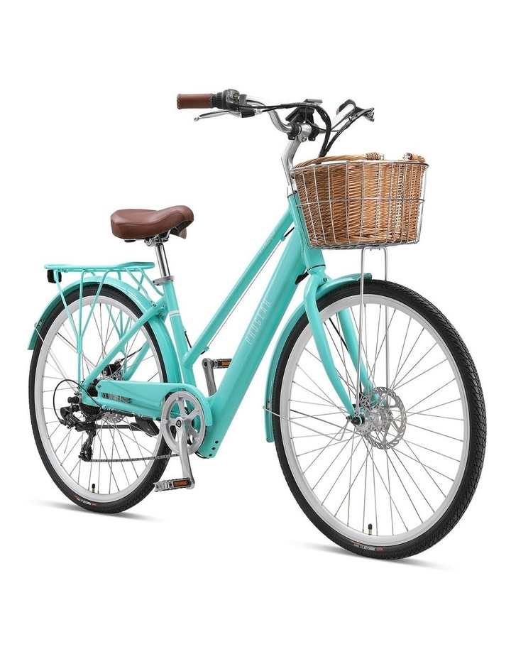 E-Classique Vintage Retro 250w Electric Bike 700x17 Inch in Seaform Seafoam