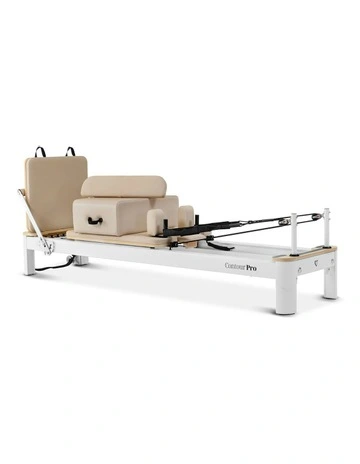 Aluminum Pilates Reformer Machine in Beige