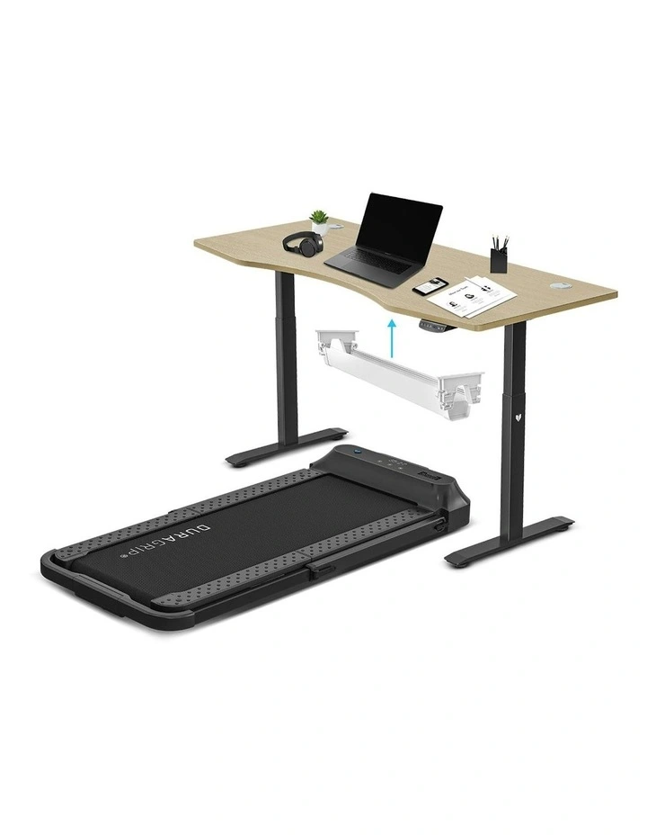 V-Fold Treadmill with Ergo Desk 1800mm in Black image 1