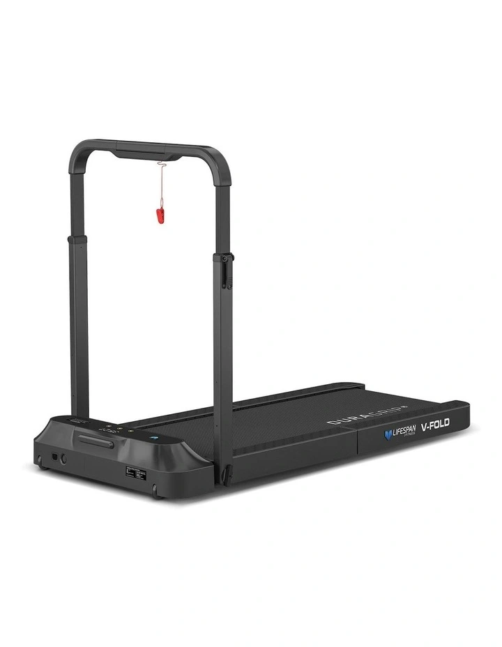 V-Fold Treadmill with Ergo Desk 1800mm in Black image 3