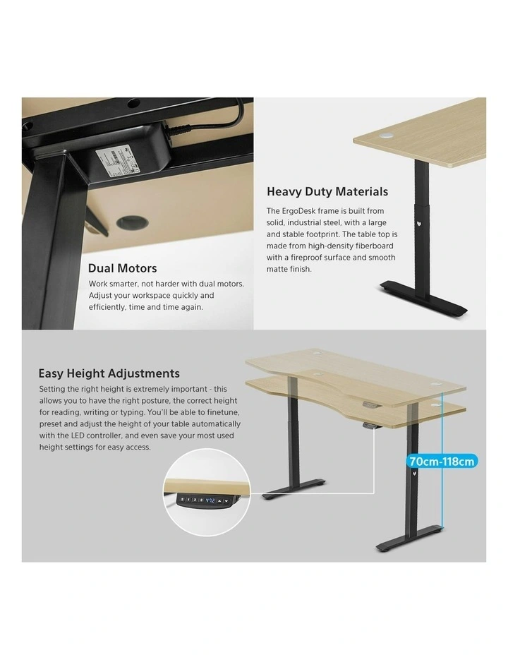 ErgoDesk Automatic Standing Desk 1800mm in Assorted image 4