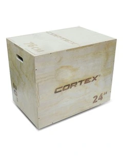 Wooden Plyo Box 3-in-1 in Brown