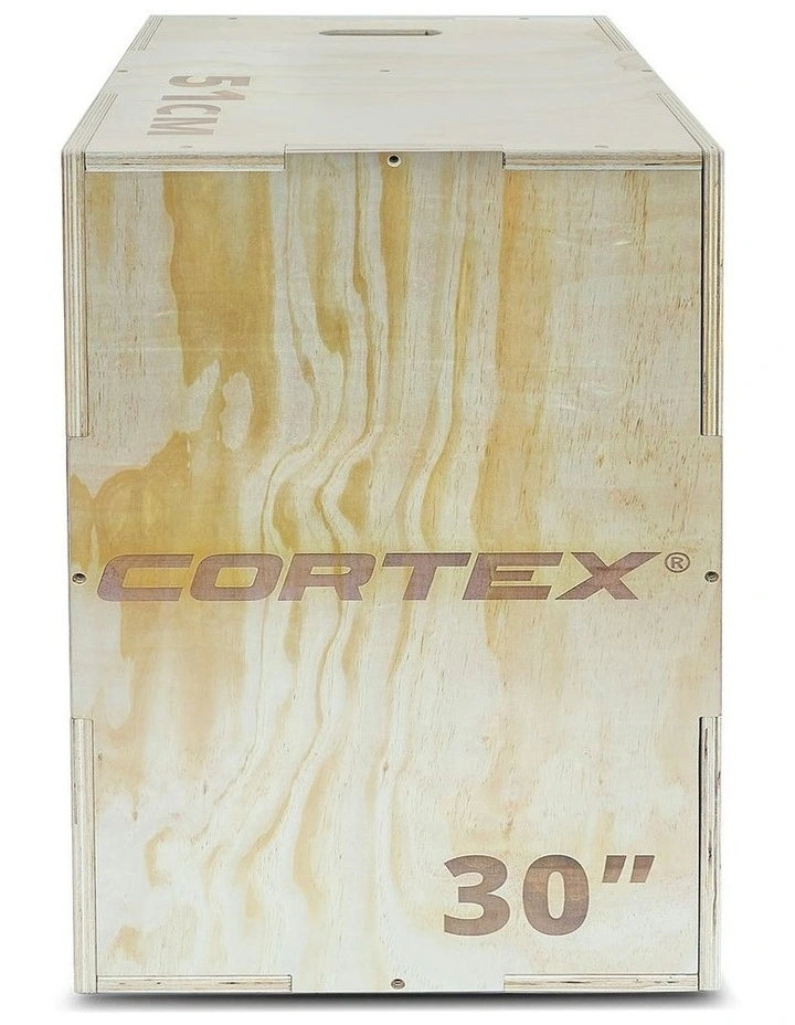 Wooden Plyo Box 3-in-1 in Brown image 4